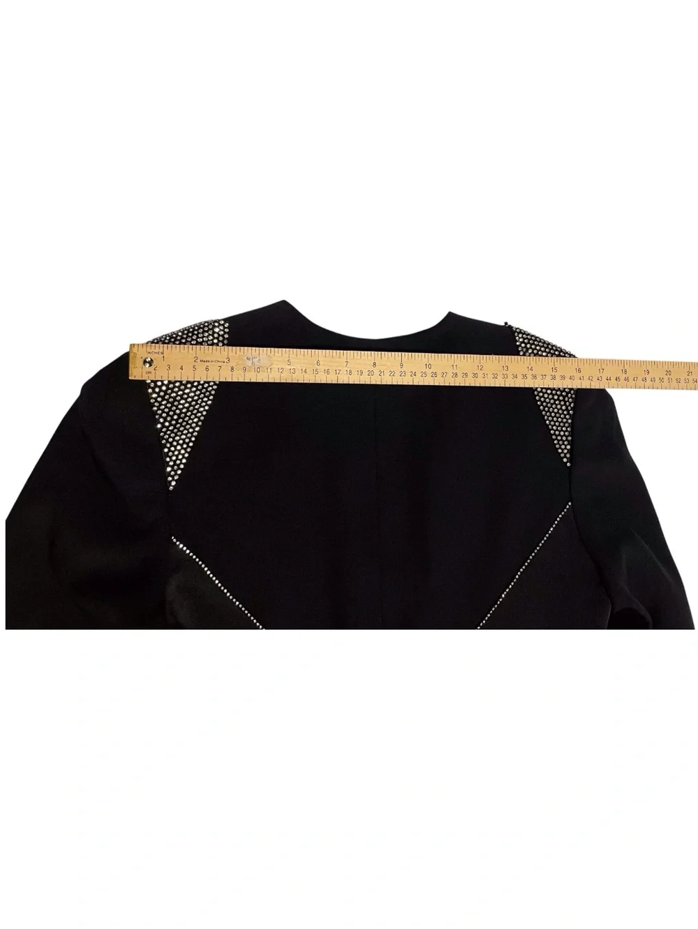 Frascara Black Embellished Women's Blazer,12